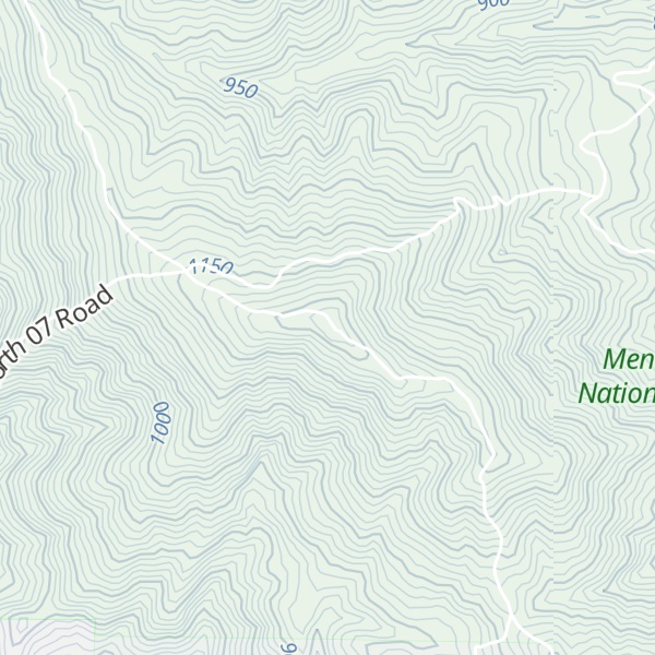 Map of Evans Peak