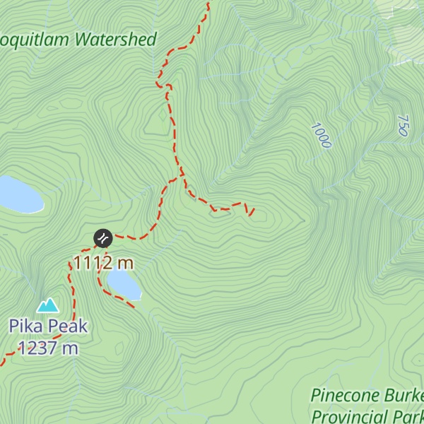 Map of Burke North Summit
