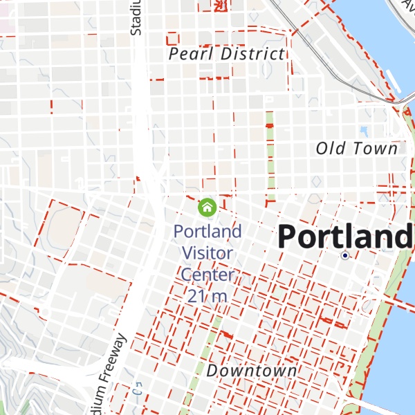 Map of Portland Visitor Center