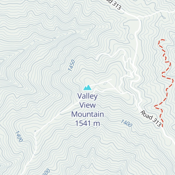 Map of Valley View Mountain