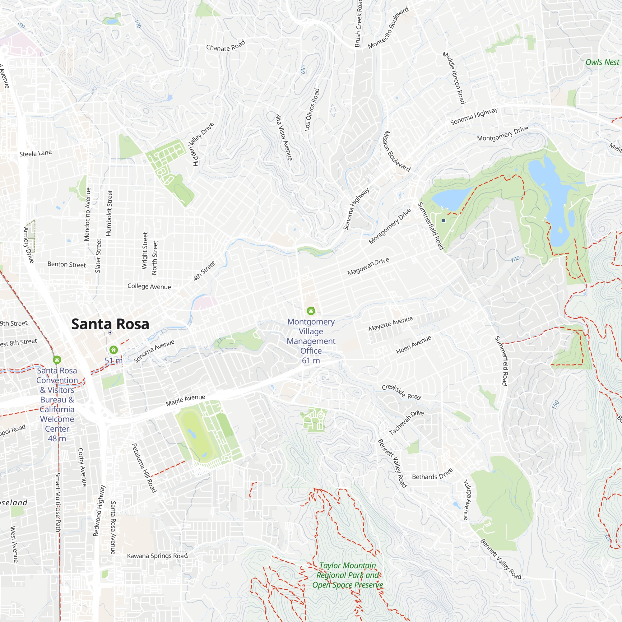 Montgomery Village Management Office map