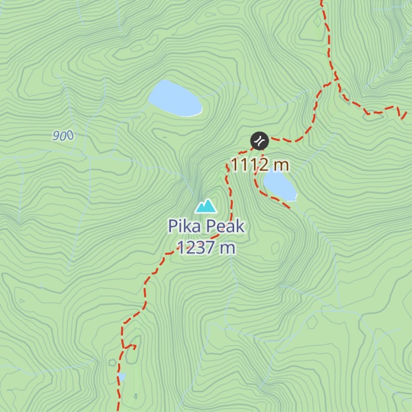 Map of Pika Peak