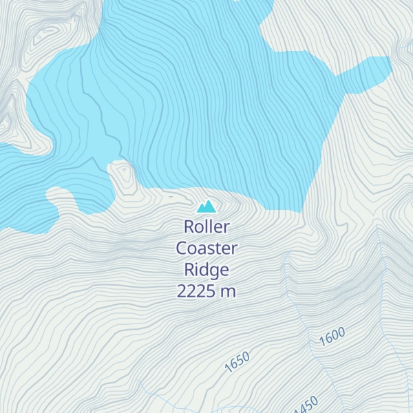 Map of Roller Coaster Ridge