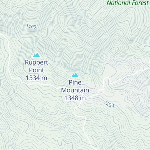Map of Pine Mountain