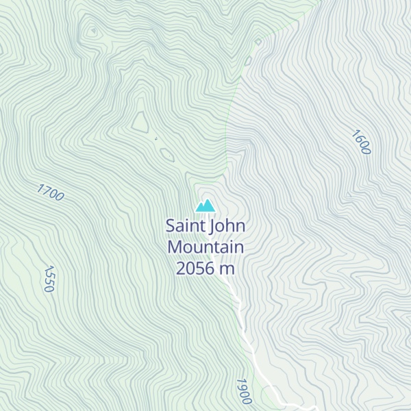 Map of Saint John Mountain
