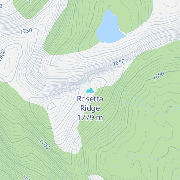 Map of Rosetta Ridge