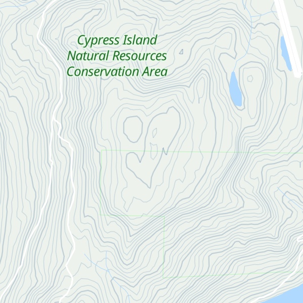 Map of Cypress Island