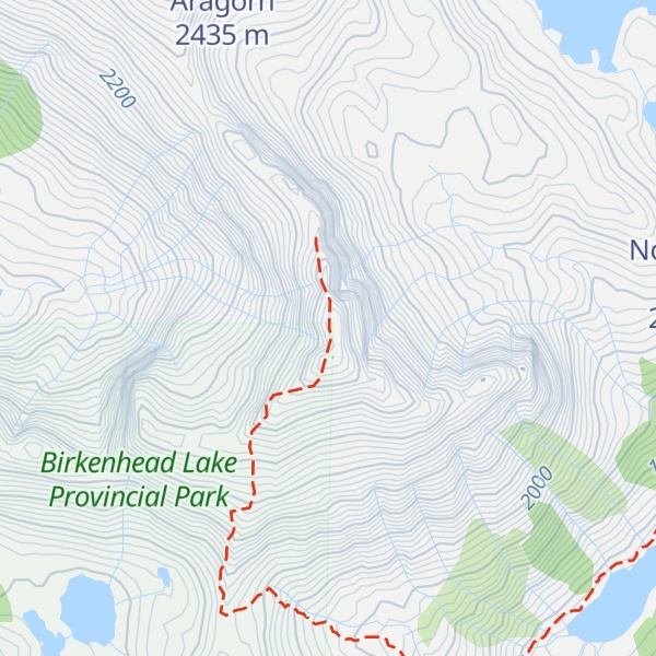 Map of Mount Gandalf