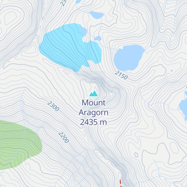 Map of Mount Aragorn