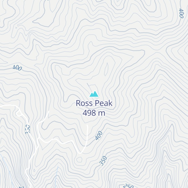 Map of Ross Peak