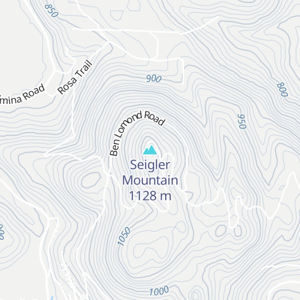 Map of Seigler Mountain