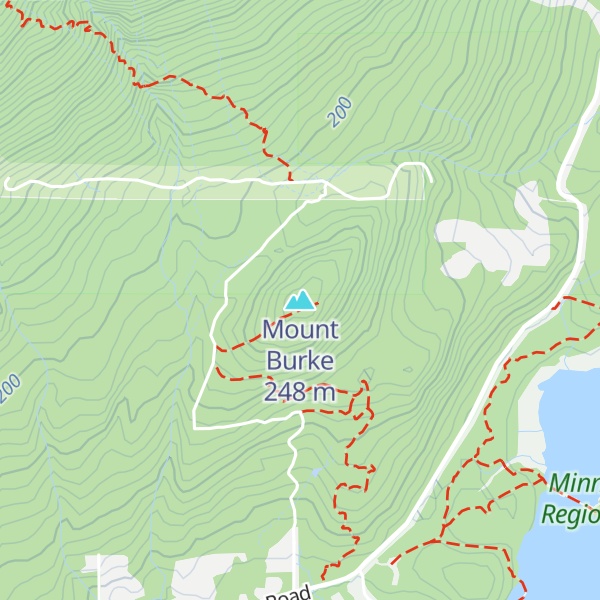 Map of Mount Burke