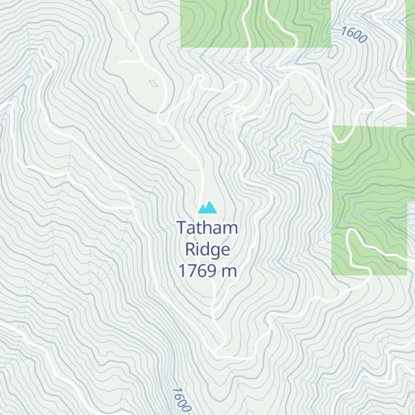 Map of Tatham Ridge