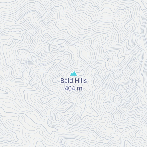 Map of Bald Hills