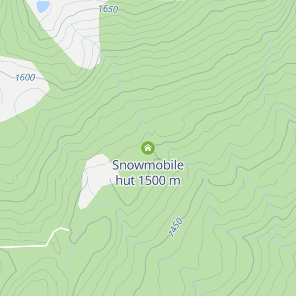 Map of Snowmobile hut