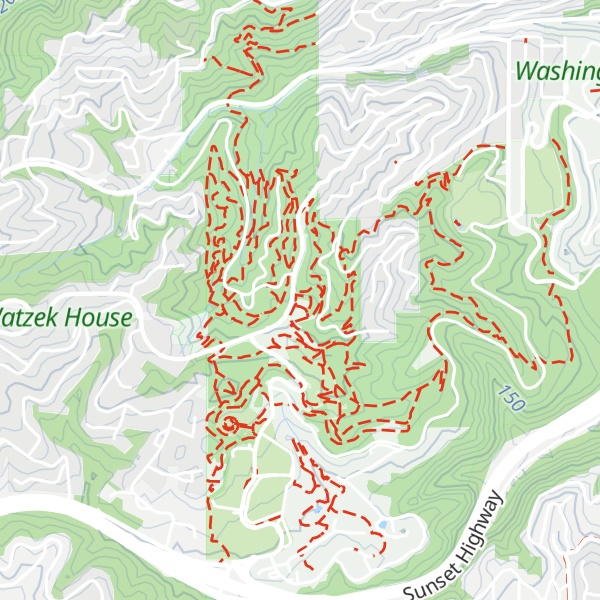 Map of Hoyt Arboretum Visitor Center