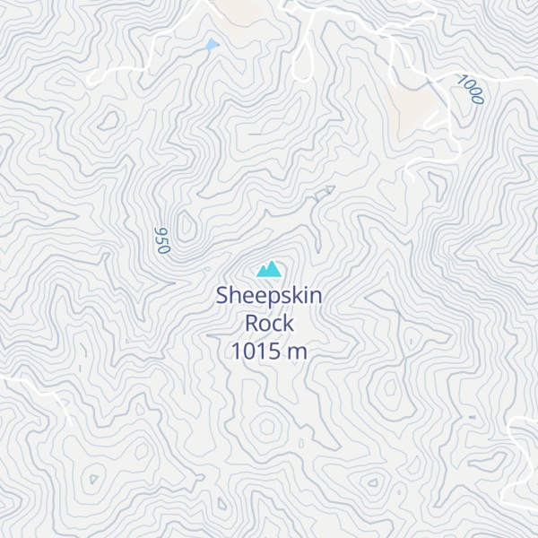 Map of Sheepskin Rock