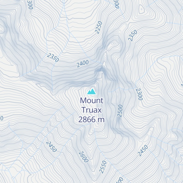 Map of Mount Truax