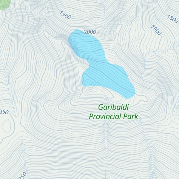 Map of Nannygoat Peak