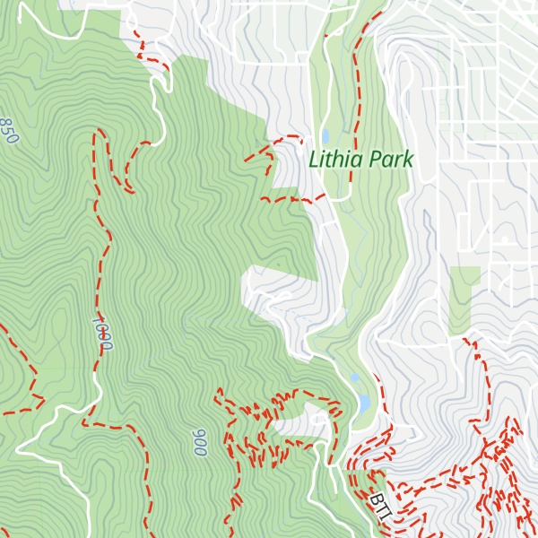 Map of Ropers Bunion