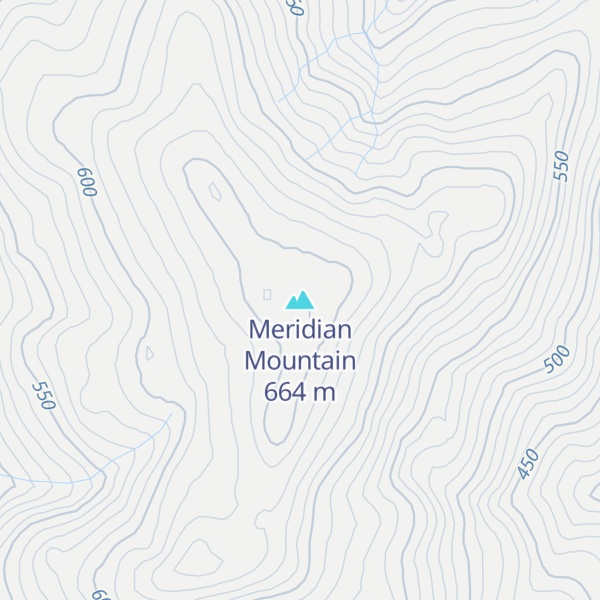 Map of Meridian Mountain