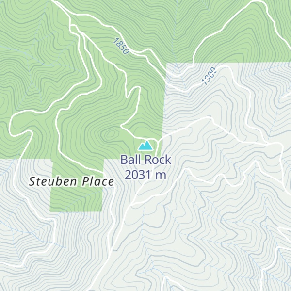 Map of Ball Rock
