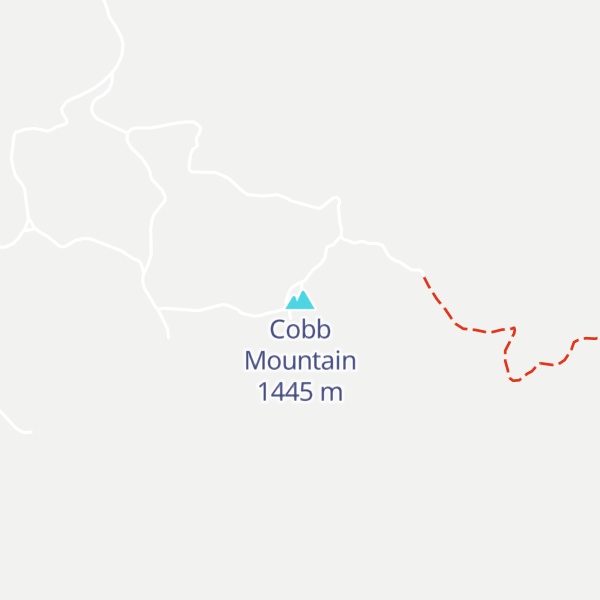 Map of Cobb Mountain