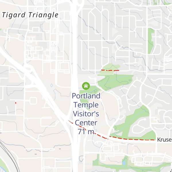Map of Portland Temple Visitor's Center