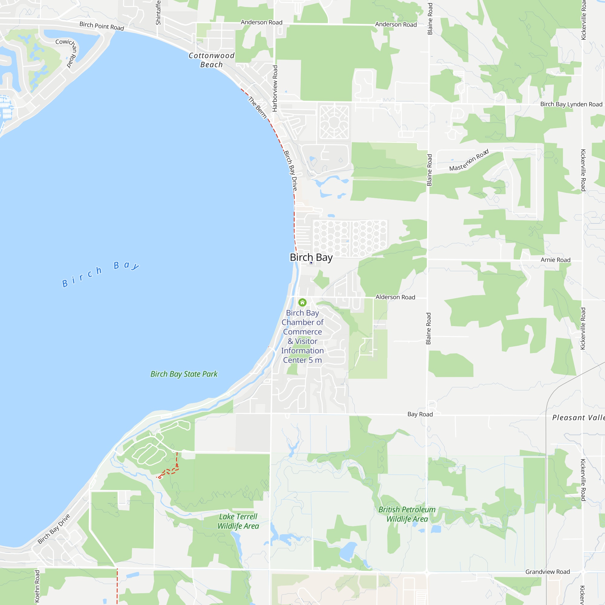 Birch Bay Chamber of Commerce & Visitor Information Center map