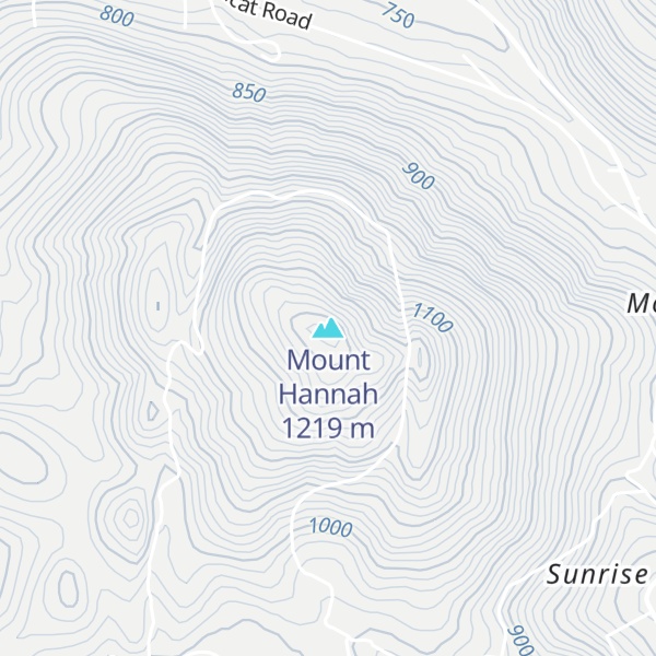 Map of Mount Hannah