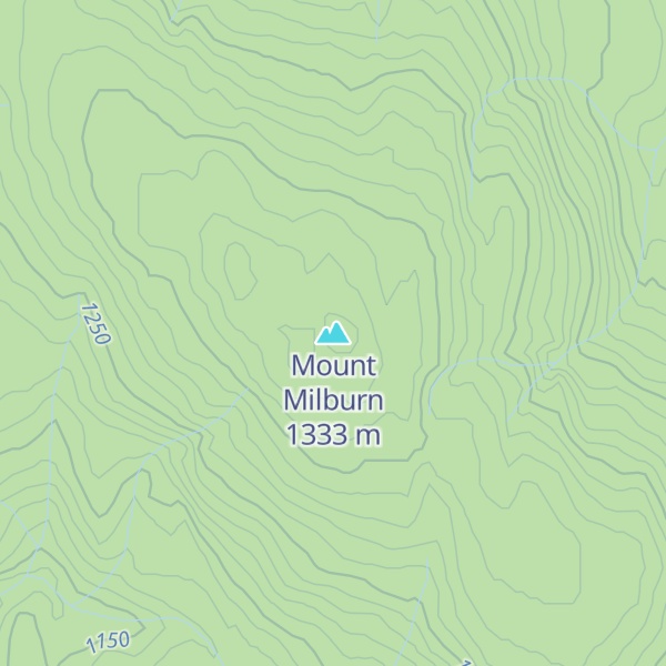Map of Mount Milburn