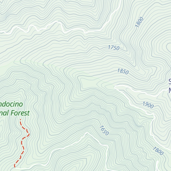 Map of Peavine Ridge