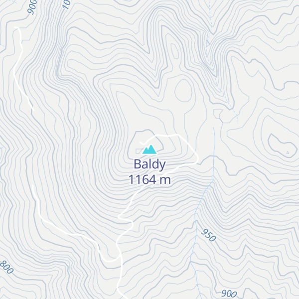 Map of Baldy