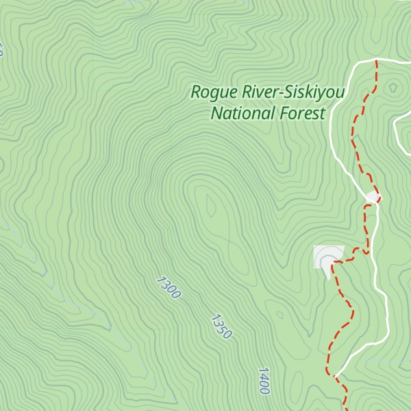 Map of Panther Peak