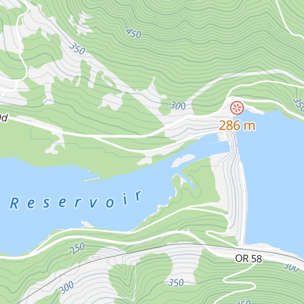 Map of Willamette Valley Project Office