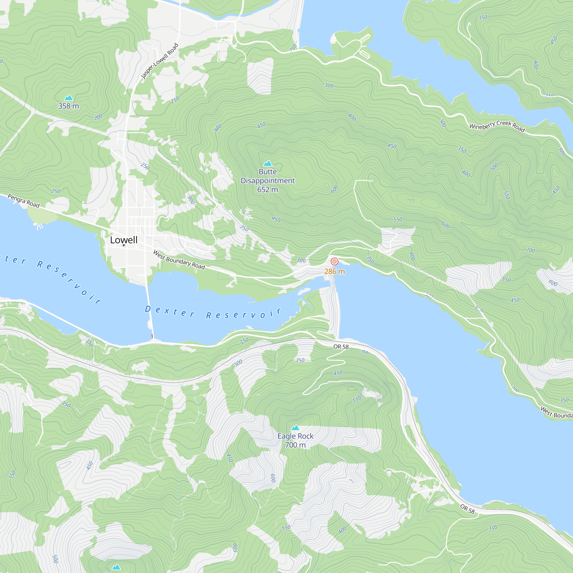 Willamette Valley Project Office map