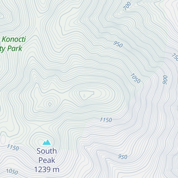 Map of Mount Konocti