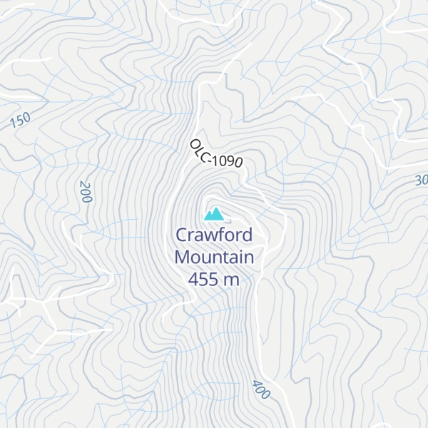 Map of Crawford Mountain