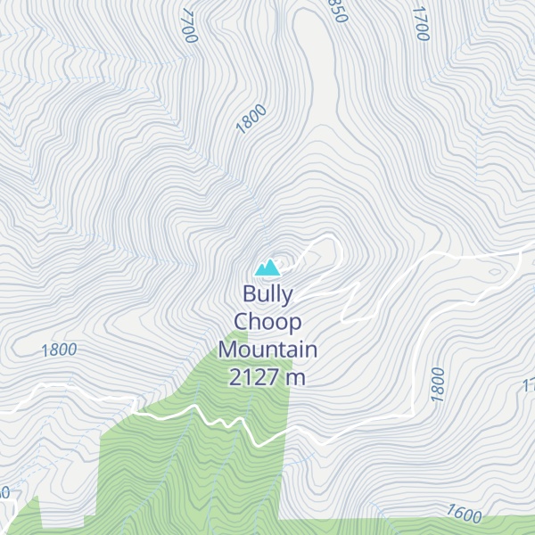 Map of Bully Choop Mountain