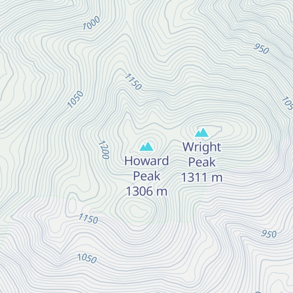 Map of Howard Peak