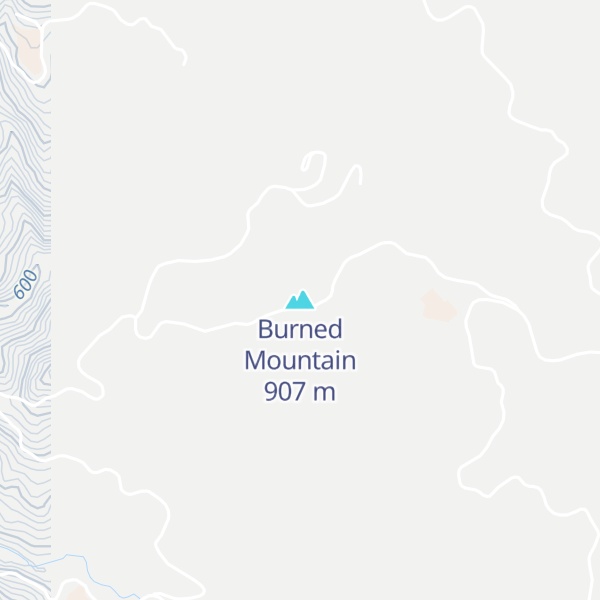 Map of Burned Mountain