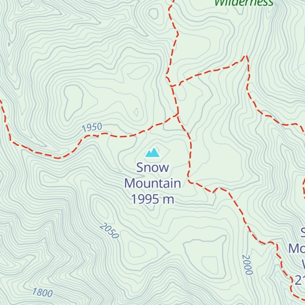 Map of Snow Mountain