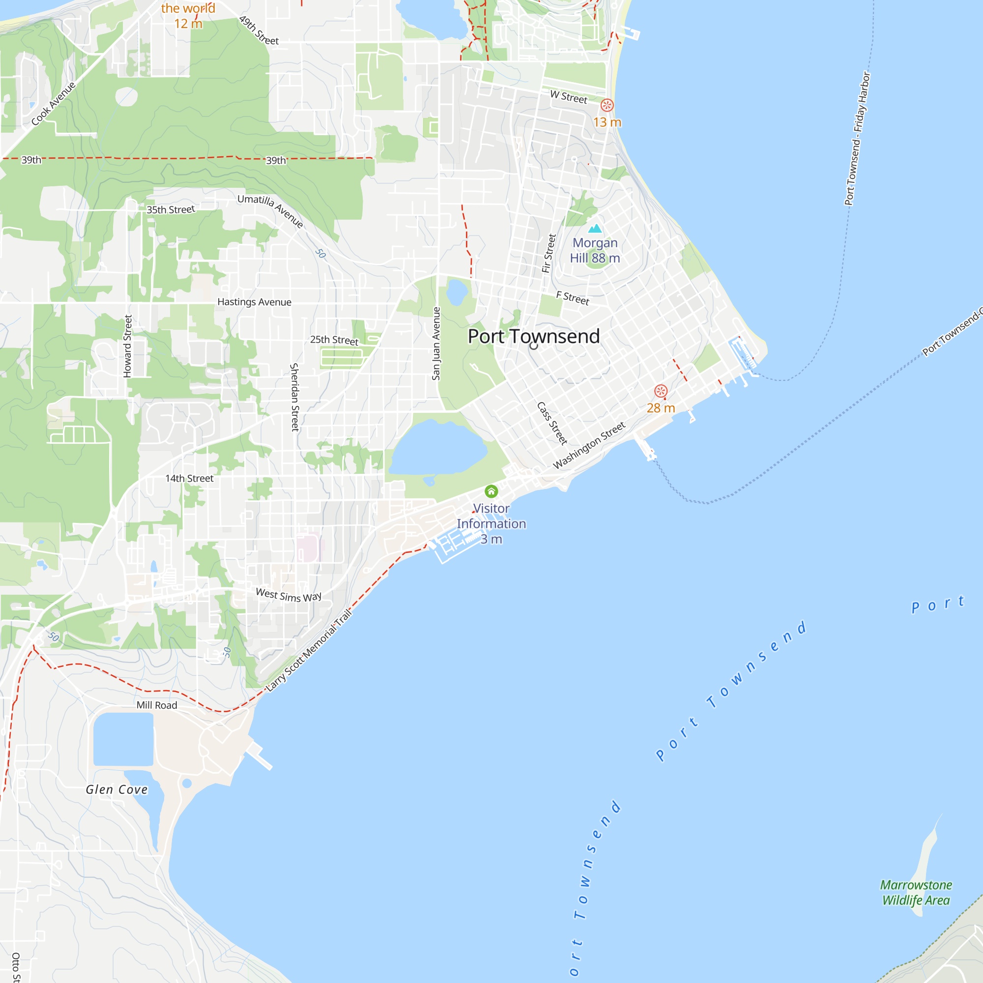 Visitor Information map
