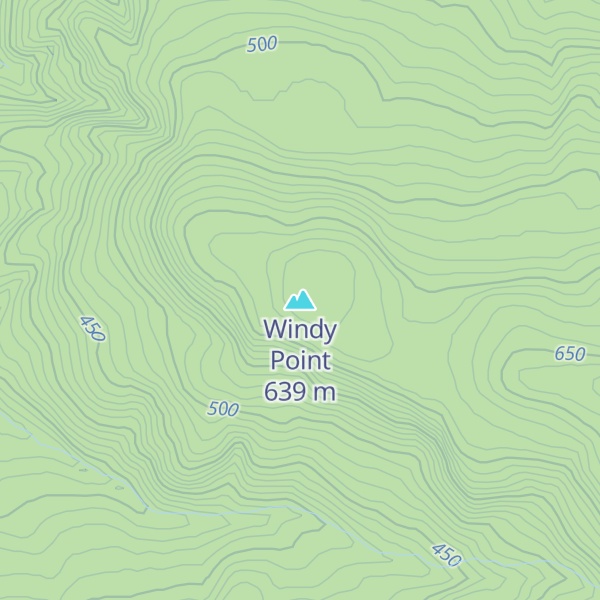 Map of Windy Point