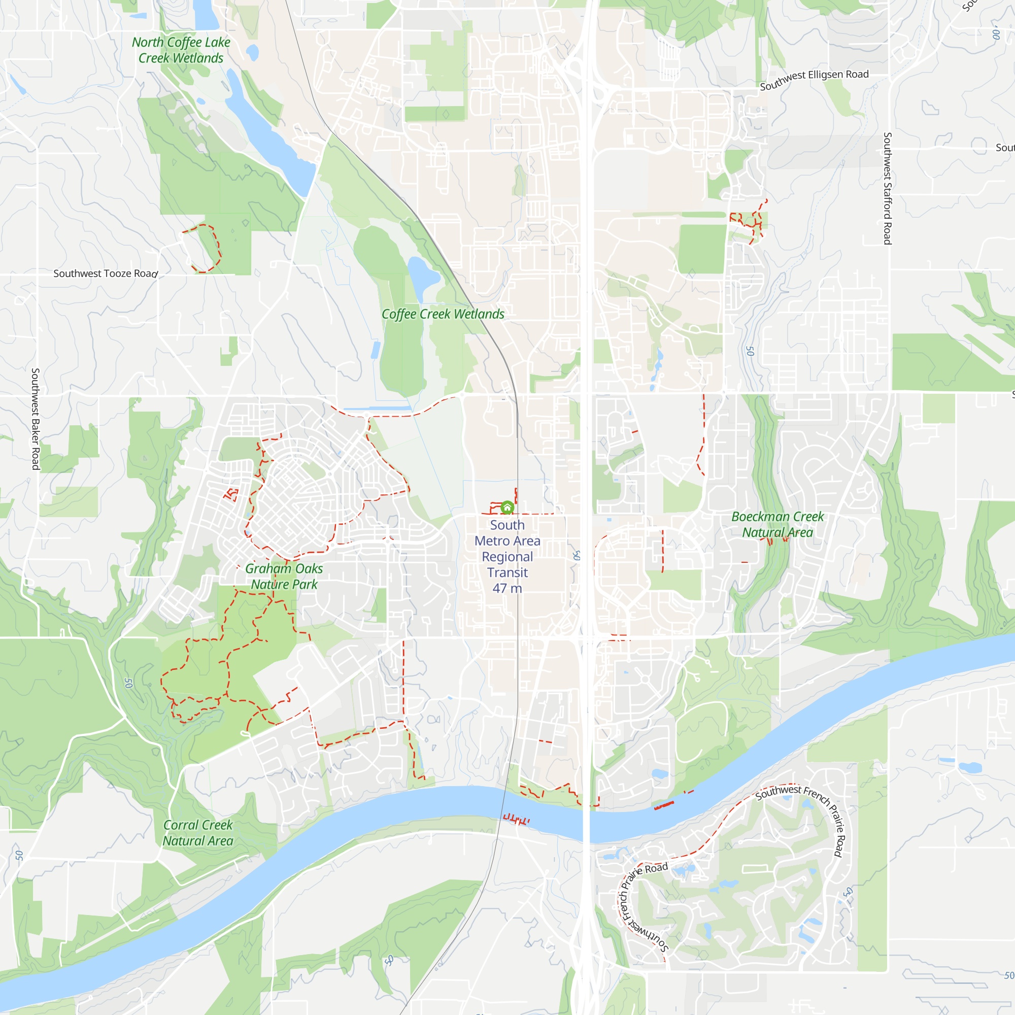 South Metro Area Regional Transit map