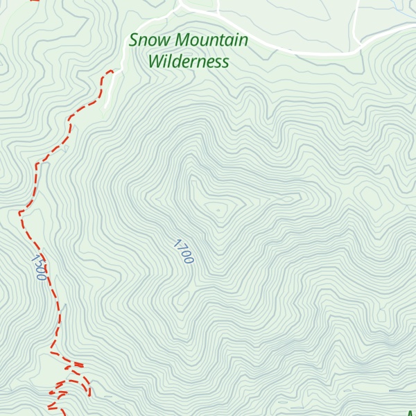 Map of Crockett Peak