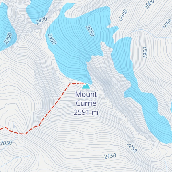 Map of Mount Currie