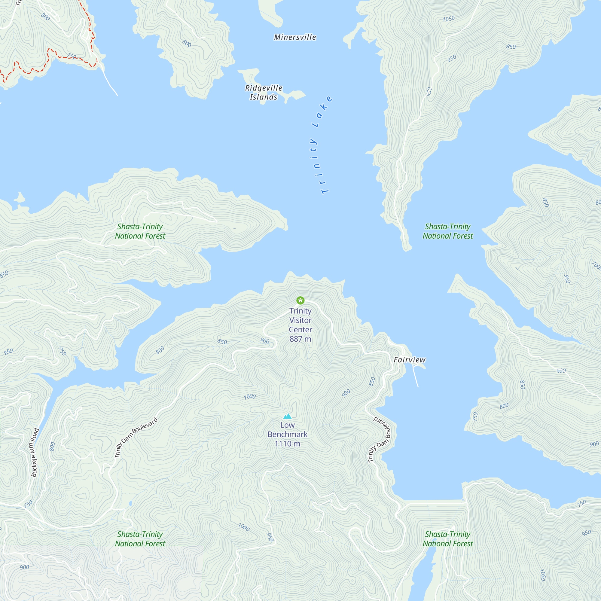 Trinity Visitor Center map