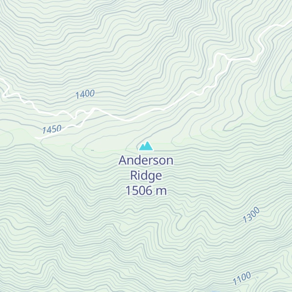 Map of Anderson Ridge