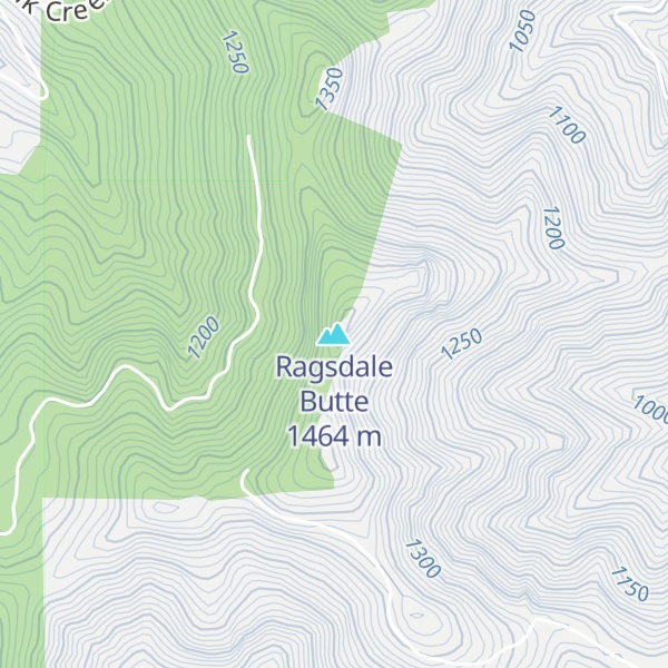 Map of Ragsdale Butte